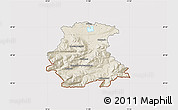 Shaded Relief Map of Garmisch-Partenkirchen, cropped outside