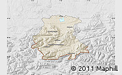 Shaded Relief Map of Garmisch-Partenkirchen, lighten, desaturated