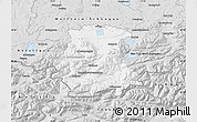 Silver Style Map of Garmisch-Partenkirchen