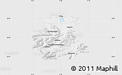 Silver Style Map of Garmisch-Partenkirchen, single color outside