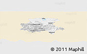 Classic Style Panoramic Map of Garmisch-Partenkirchen, single color outside
