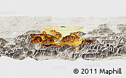 Physical Panoramic Map of Garmisch-Partenkirchen, lighten, semi-desaturated