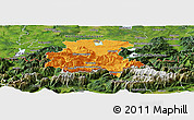 Political Panoramic Map of Garmisch-Partenkirchen, satellite outside