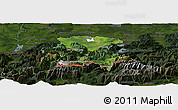 Satellite Panoramic Map of Garmisch-Partenkirchen, darken