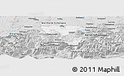 Silver Style Panoramic Map of Garmisch-Partenkirchen