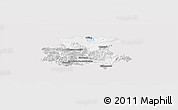 Silver Style Panoramic Map of Garmisch-Partenkirchen, single color outside