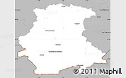 Gray Simple Map of Garmisch-Partenkirchen