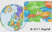 Political Location Map of Ingolstadt, highlighted parent region
