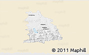 Classic Style 3D Map of Miesbach, single color outside