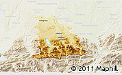 Physical 3D Map of Miesbach, lighten