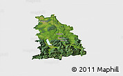 Satellite 3D Map of Miesbach, single color outside