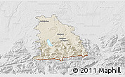 Shaded Relief 3D Map of Miesbach, lighten, desaturated