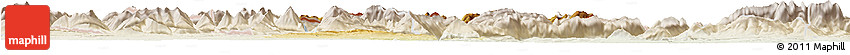 Physical Horizon Map of Miesbach, lighten
