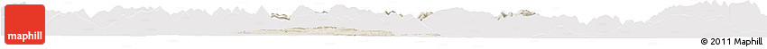 Shaded Relief Horizon Map of Miesbach, single color outside