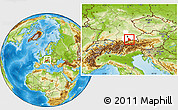 Physical Location Map of Miesbach, highlighted parent region