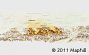 Physical Panoramic Map of Miesbach, lighten