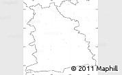 Blank Simple Map of Miesbach, no labels