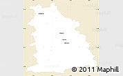 Classic Style Simple Map of Miesbach, single color outside