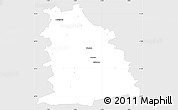 Silver Style Simple Map of Miesbach, single color outside
