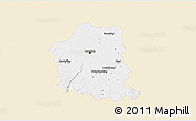 Classic Style 3D Map of München, single color outside