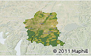 Satellite 3D Map of München, lighten