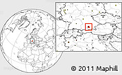 Blank Location Map of München