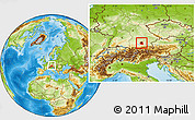 Physical Location Map of München