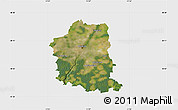 Satellite Map of München, single color outside