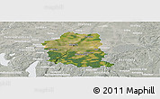 Satellite Panoramic Map of München, lighten, semi-desaturated