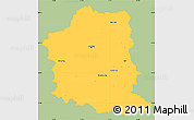 Savanna Style Simple Map of München, single color outside