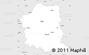 Silver Style Simple Map of München