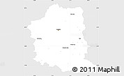 Silver Style Simple Map of München, single color outside