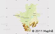 Physical Map of Rosenheim, cropped outside