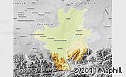 Physical Map of Rosenheim, desaturated
