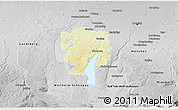 Physical 3D Map of Starnberg, desaturated