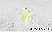 Physical 3D Map of Starnberg, lighten, desaturated