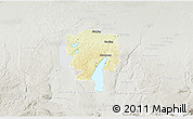 Physical 3D Map of Starnberg, lighten, semi-desaturated