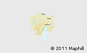 Physical 3D Map of Starnberg, single color outside