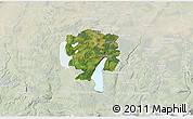 Satellite 3D Map of Starnberg, lighten