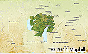 Satellite 3D Map of Starnberg, physical outside