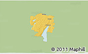 Savanna Style 3D Map of Starnberg, single color outside