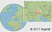 Savanna Style Location Map of Starnberg, highlighted parent region