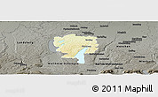 Physical Panoramic Map of Starnberg, darken, semi-desaturated