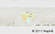Physical Panoramic Map of Starnberg, lighten, semi-desaturated