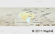 Physical Panoramic Map of Starnberg, semi-desaturated