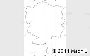 Blank Simple Map of Starnberg, cropped outside, no labels