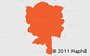 Political Simple Map of Starnberg, single color outside
