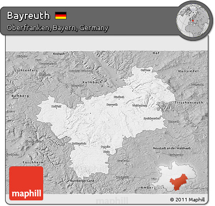 Gray 3D Map of Bayreuth
