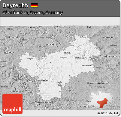 Gray 3D Map of Bayreuth