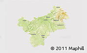 Physical 3D Map of Bayreuth, cropped outside